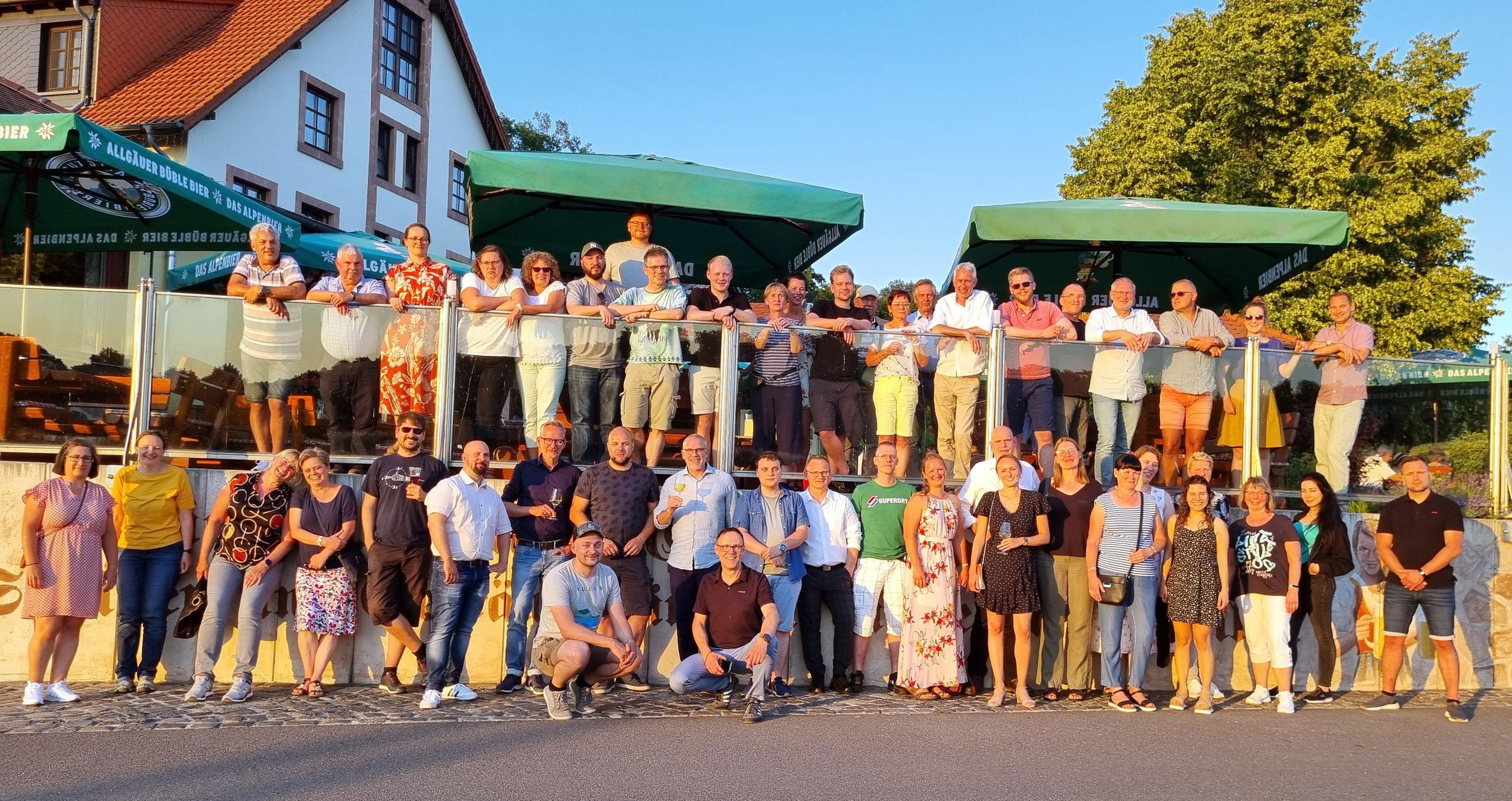 Gruppenfoto beim Sommerfest im Juni 2022